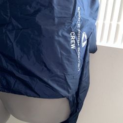Mens Windbreaker Blue Rain Jacket Size M/L