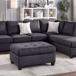 Sectional Sofa + Ottoman