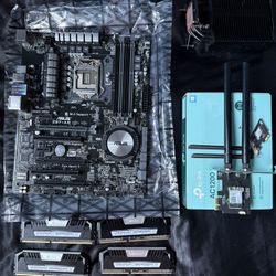 Motherboard And 4 rams 