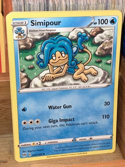 SIMIPOUR Pokémon card