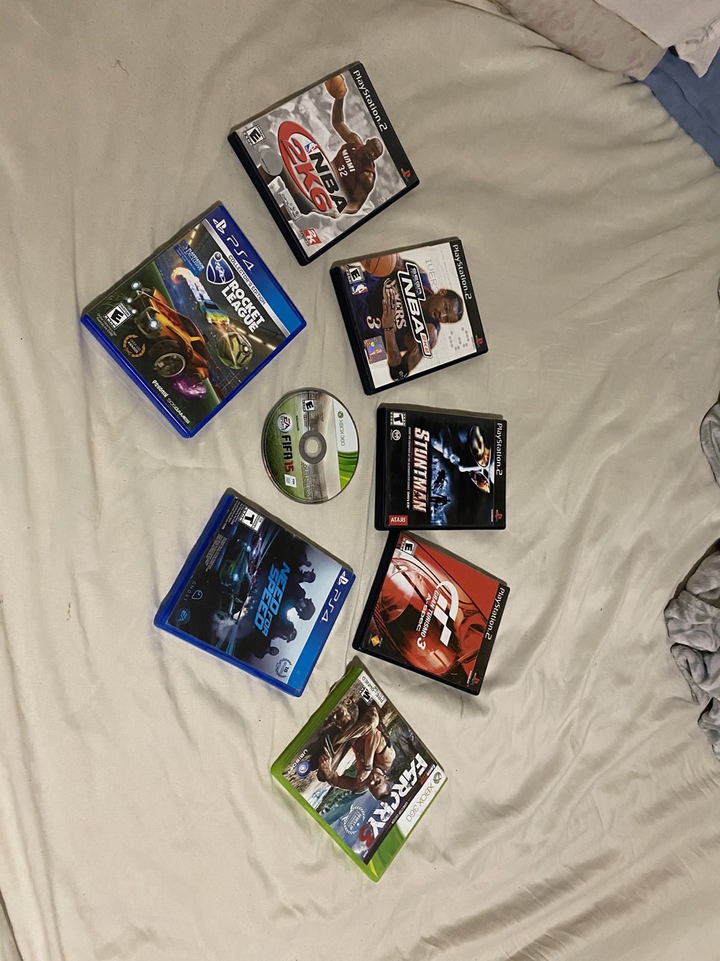 All these GAMES PS2, PS4 and XBOX 360 for