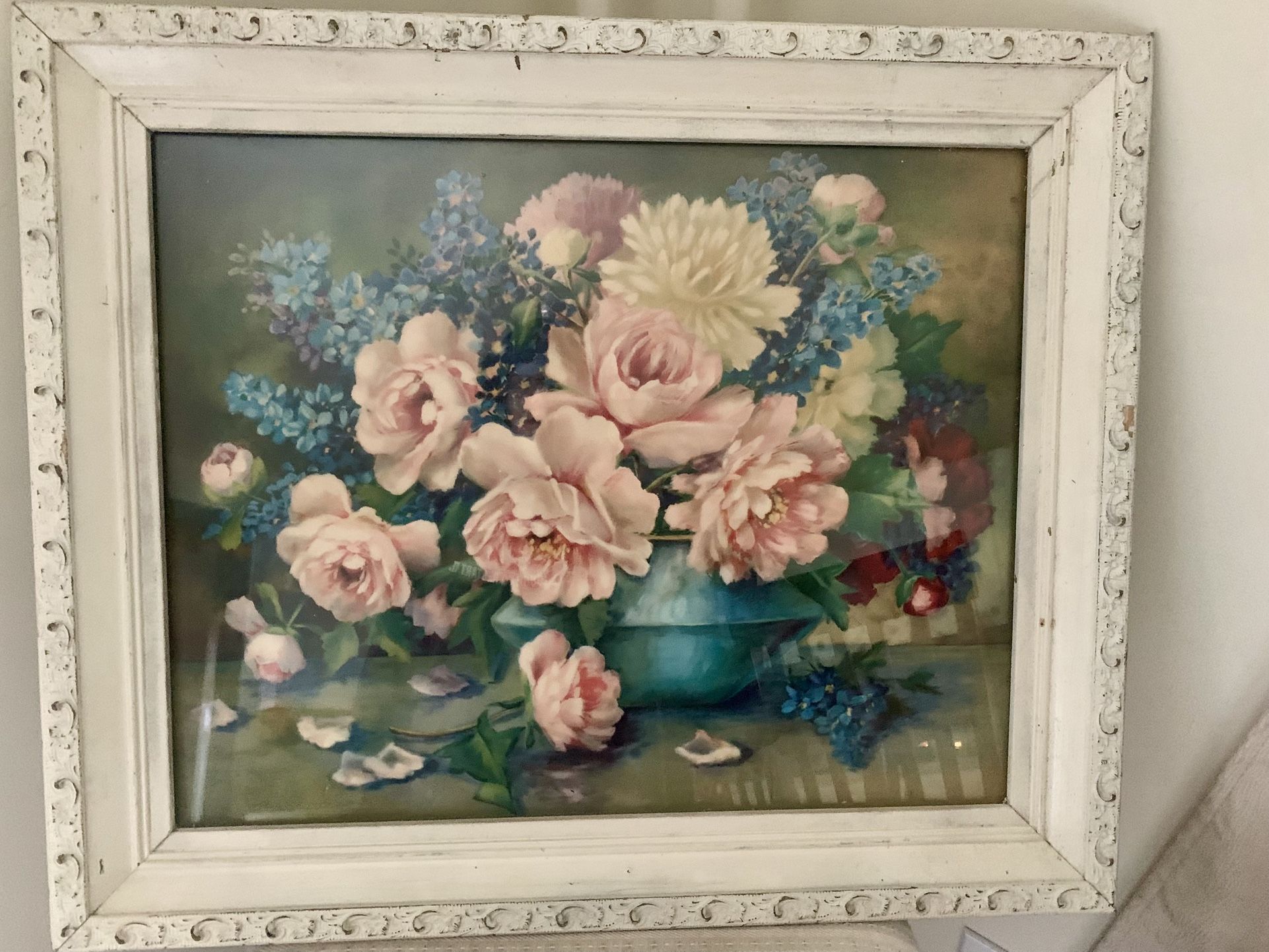 Framed Floral Painting