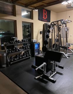 Tuff Stuff complete home gym set up