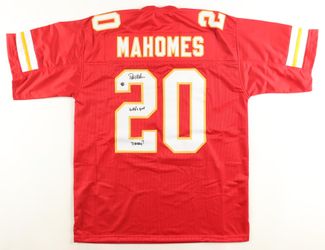 Patrick Mahomes Sr. signed jersey. Custom jersey