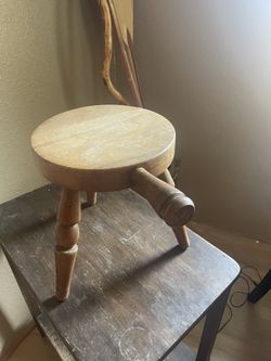 Antique Japanese Milking Stool