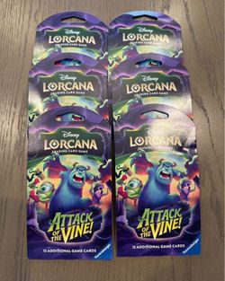 Disney Lorcana attack of the vines booster packs