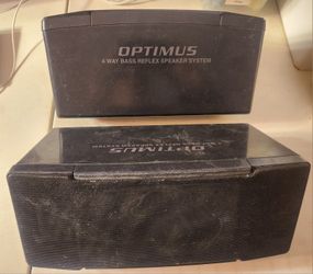 2 Optimus 4 Way Bass Reflex Speaker System 