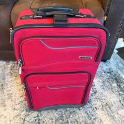 Embark Red 22" Softside Carry-On Rolling Luggage / Suitcase