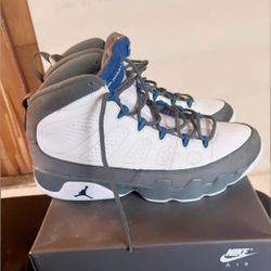 Air Jordan 9 French Blue Blue /grey Size 12