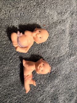 Miniature Baby Figurines Set of 2