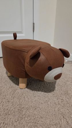 Brown Dog Animal Ottoman Footstool