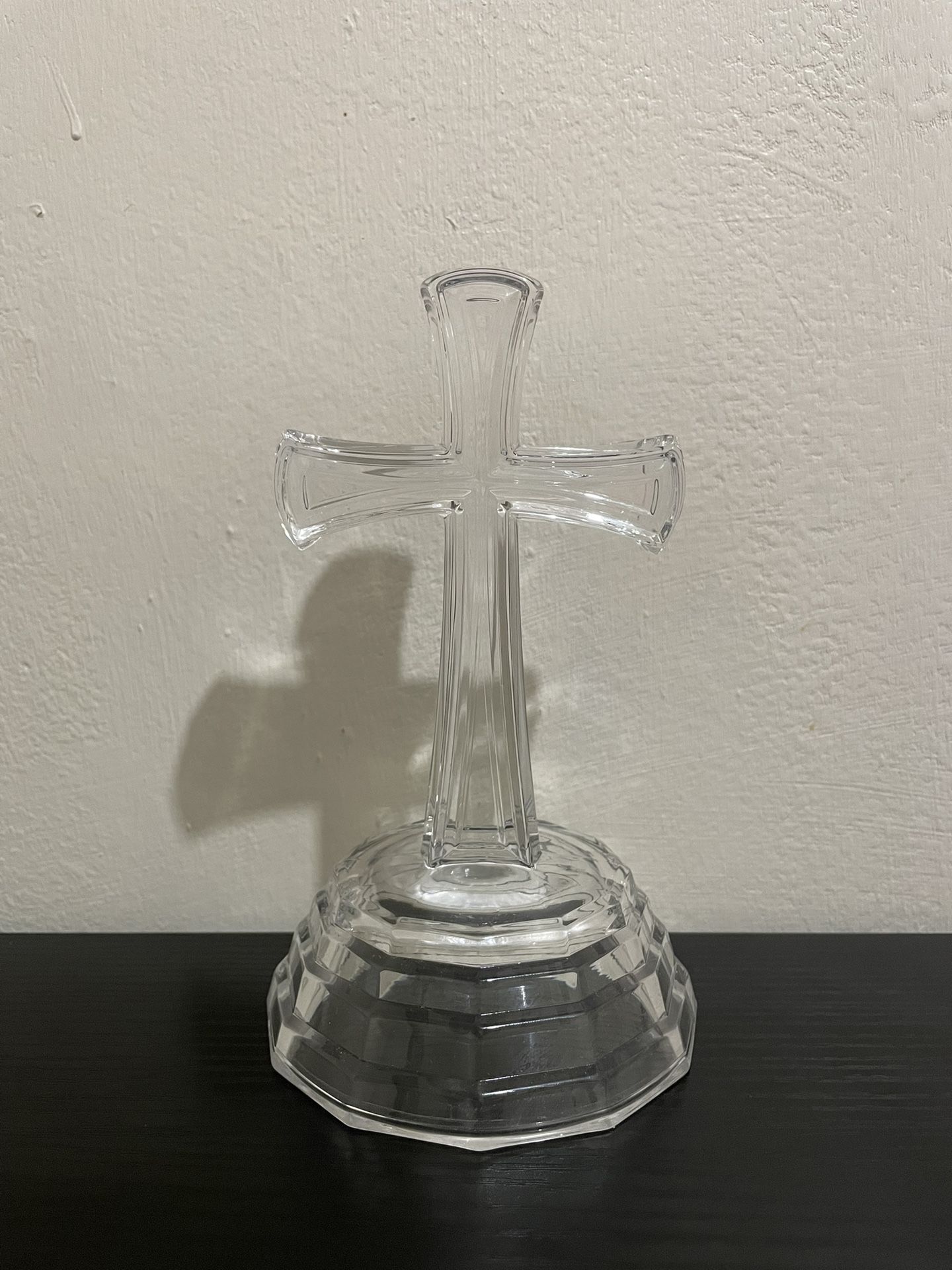 Traditional Standing Glass Clear Cross