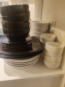 Plates and cutlery
