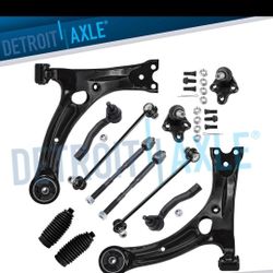 Front Lower Control Arm Ball Joint Tie Rod Sway Bar for 2003-2008 Toyota Corolla