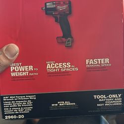 Milwaukee 3/8 Impact Wrench Mid Torque With Friction Ring 