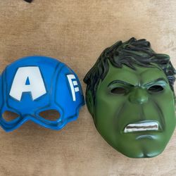 Captain America And Incredible Hulk Child Mask BUNDLE 