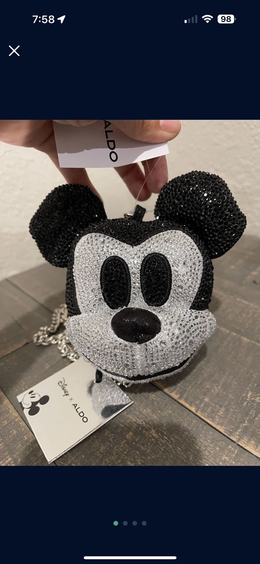 Disney Aldo Mickey Mouse Rhinestone Purse,All Products : American Fashion Style Bags On Sale