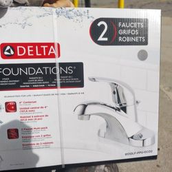 Delta 2 Pack Bathroom Faucets 