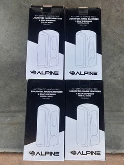 New ALPINE hand sanitizer dispenser lot of 4