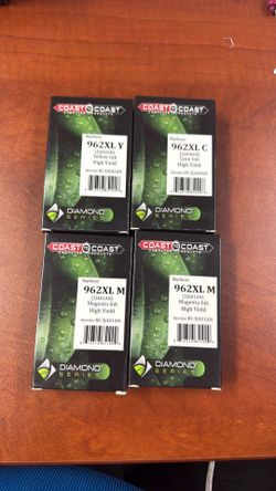 NEW 962XL High Yield Ink Cartridges – Cyan, Magenta & Yellow – $40