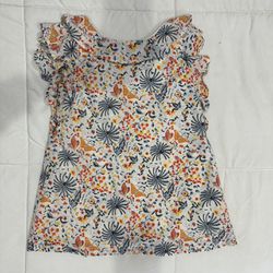 BabyGap Flutter Sleeve Floral Butterfly Print Dress Size 2T