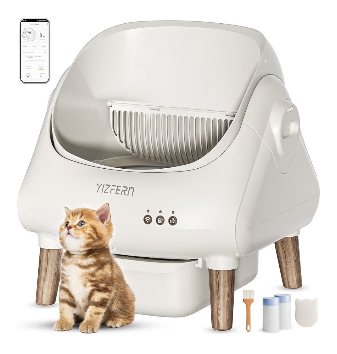 Self Cleaning Litter Box for Multiple Cats