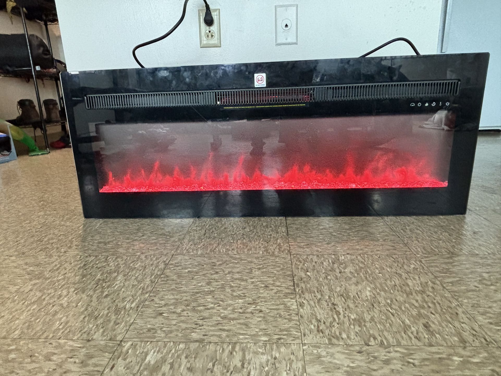 Electric Fireplace W/ Heater and Remote Control