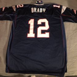 NFL Patriot Tom Brady Jersey #12