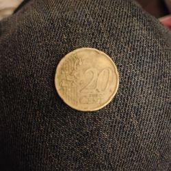 Rare, 2002 20 Euro Cent Coin, Italy 