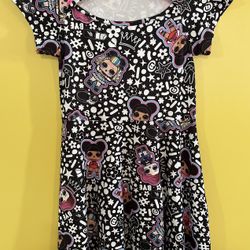 LOL Surprise Black & White  A-Line Dress 