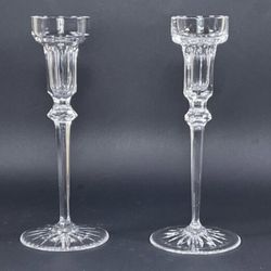 Rogaska  Crystal Candlestick Holder Pair
