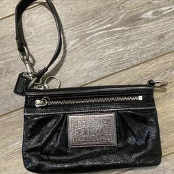 Black Coach Wristlet 
