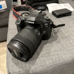 Canon 80D With 18-135mm USM Lens With Extra Battery And Other Accesories