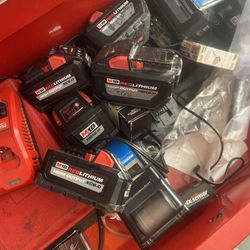 Milwaukee Batteries And Chargers ( Read Description For Prices)