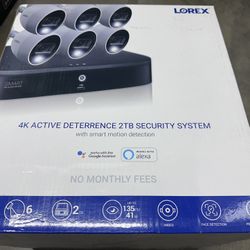 Lorex 4K DVR 2TB - 6 Cameras Security system