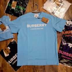 Burberry Baby Blue Tshirt  Small Or XXL Only
