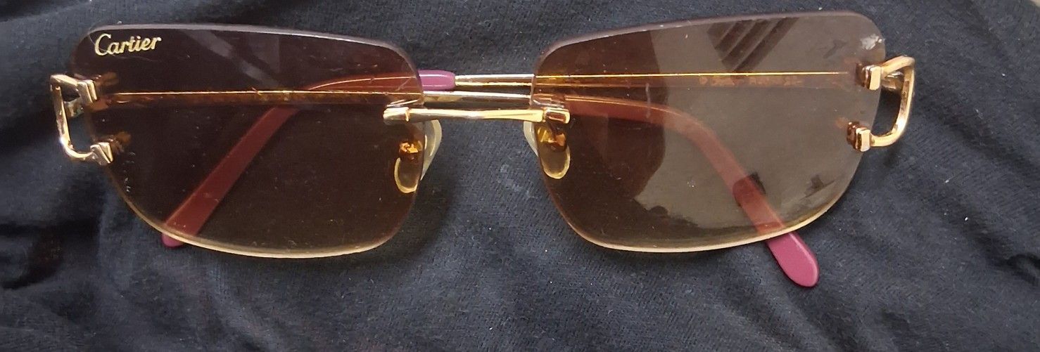 Cartier rimless sunglasses