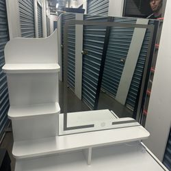 LED Makeup Vanity with stool 