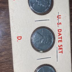 1943 Steel Wheat Penny Uncirculated Mints Set