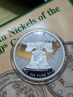Cook island half oz silver coin