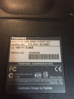 Toshiba satellite l305-s5894