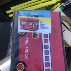 Fire Truck Folding Storage Bin
