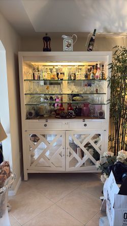 Wood Bar With Pull Service Ledge