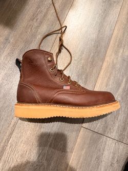 Georgia Boot Brown Leather Work Boot 8.5W