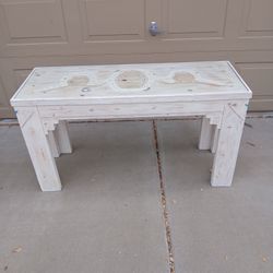 SOUTHWESTERN GLASS TOP TABLE