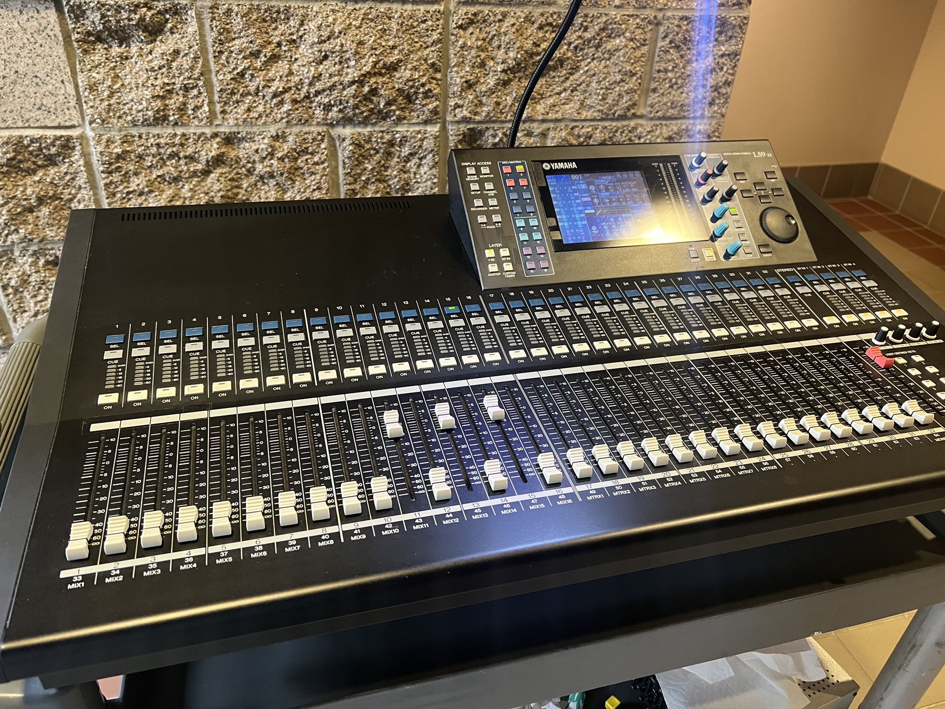 Yamaha LS9-32 Mixing Board W/ Dante Card Installed, includes outboard processors