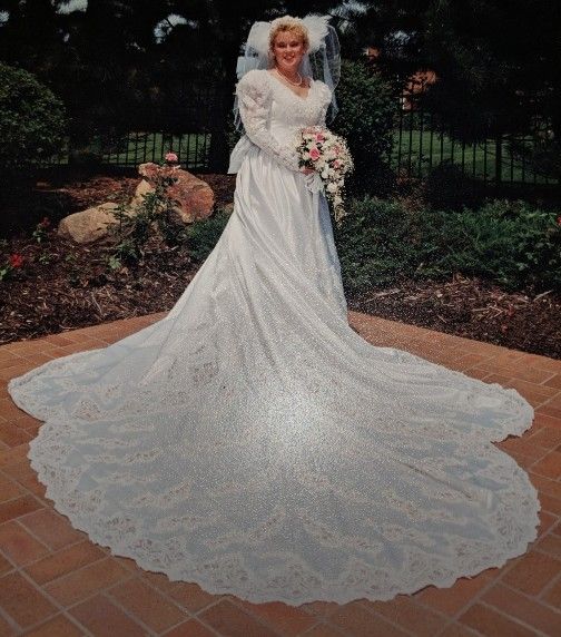 Wedding Dress and Veil
