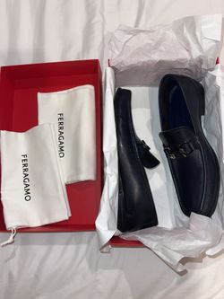 Ferragamo Grandioso 2 Loafers Midnight Color Size 10 EE