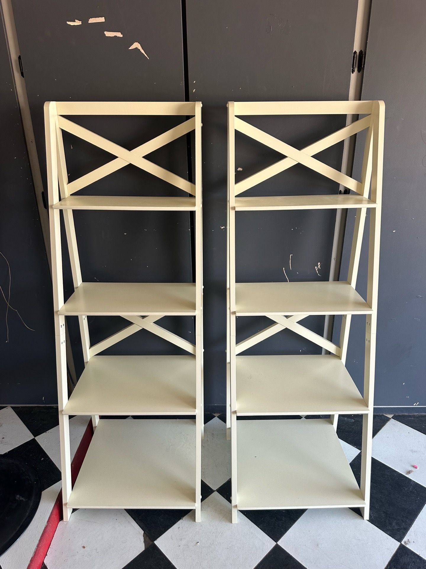 2 sets of shelves
