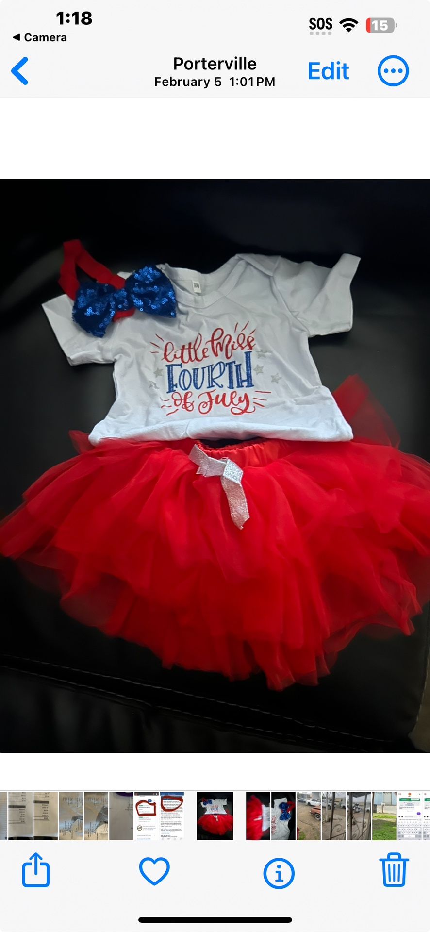 Brand New Infant 4th Of July Outfit